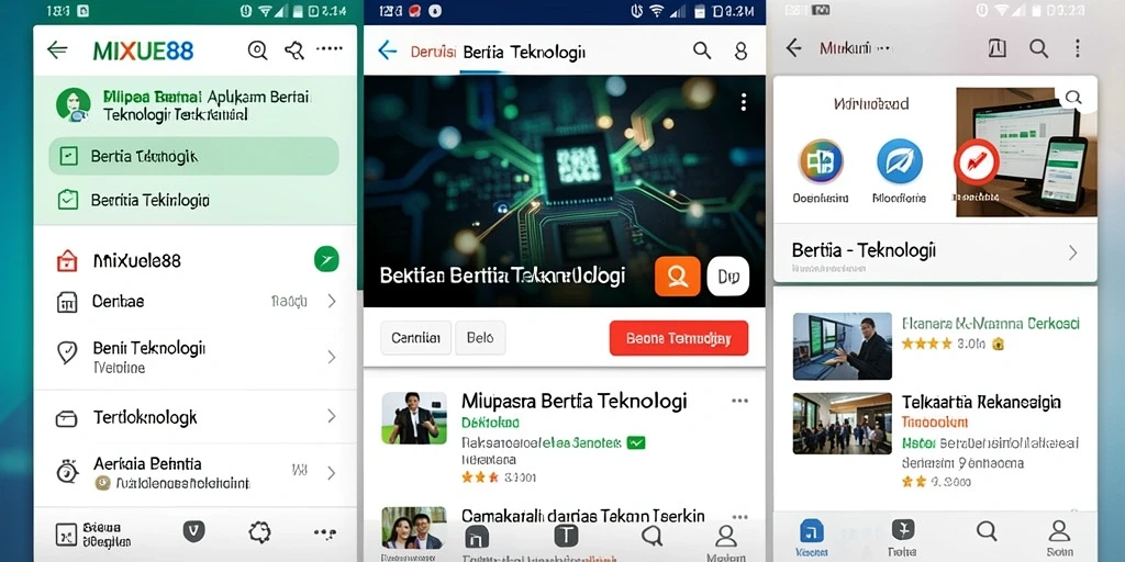 Tampilan antarmuka aplikasi MIXUE88 yang menarik dan informatif.