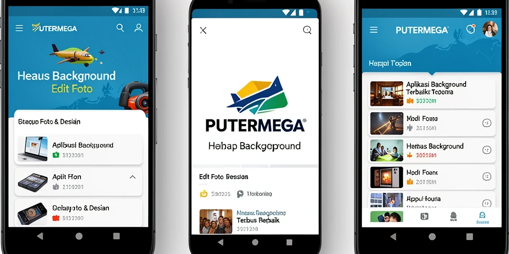 Antarmuka PUTERMEGA untuk hapus background yang sederhana.